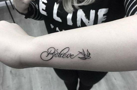 believe tattoos
