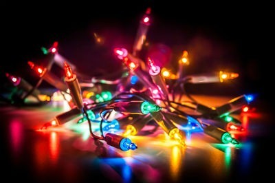 Historia de las luces de Navidad