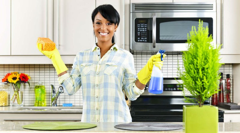 La limpieza en el hogar y en el trabajo