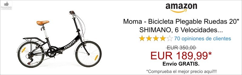 Moma Bicicleta plegable Ruedas 20