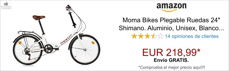 Moma Bikes Plegable Ruedas 24 blanco