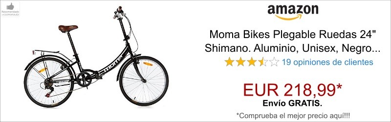 Moma Bikes Plegable Ruedas 24 negro
